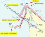 Grand Cayman Snorkeling Map and Directions for snorkeling sites